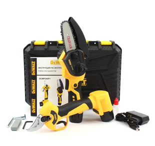 Набір 2в1 АКБ DeWalt 12V (Секатор DCMP240P1 + пила DCM150N). Набір 2в1 Деволт Н01-048 фото