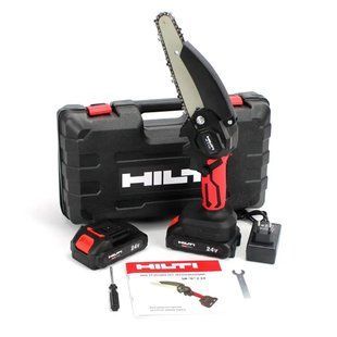 Акумуляторна міні пила HILTI (SR 6-2-24) 24V 5AH Довжина шини 15 см АКБ гілкоріз Хілті Э01-079 фото