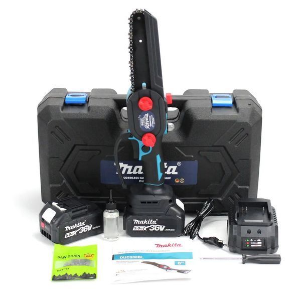 Акумуляторна міні пила Makita DUC200BL Шина 15 см (36V 5AH) АКБ веткоріз макіту Э01-042 фото