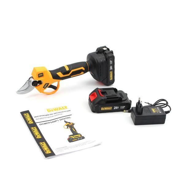 Акумуляторний секатор DeWalt (DCMPP540P1) 24V 5AH АКБ Деволт 24 Вольта С01-011 фото