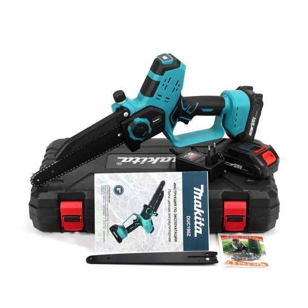 АКБ пила Makita DUC190Z Шина 20 см (24V, 5AH) з індикатором батареї на корпусі Акумуляторна міні-пила Э01-056 фото
