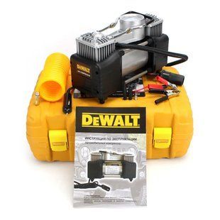 Повітряний автомобільний компресор DeWalt (72л/хв 12 V, 30 A), з набором інструментів Р01-012 фото