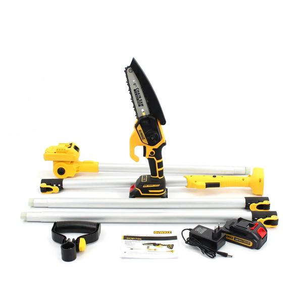 Висоторіз акумуляторний DeWalt (24V, 5Ah, шина 15 см, штанга 3 м) &mdash; міні-пила на штанзі, Деволт XZ445 фото