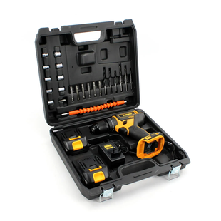 Ударний акумуляторний шуруповерт DeWALT DCD796 (24V, 6Ah) з набором інструментів &mdash; шуруповерт Деволт LP665 фото