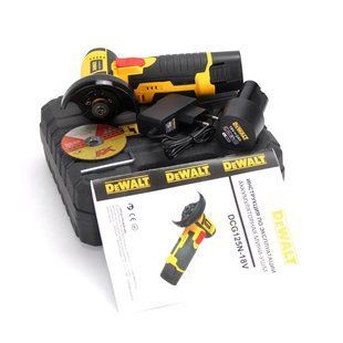 Акумуляторна болгарка DeWalt (DCG125N-18V) 18V, 2AH АКБ УШМ Деволт У01-013 фото
